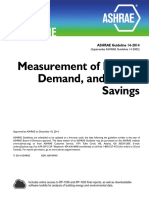 ASHRAE Guideline 14-2014 Measurement of Energy, Demand and Water Savings