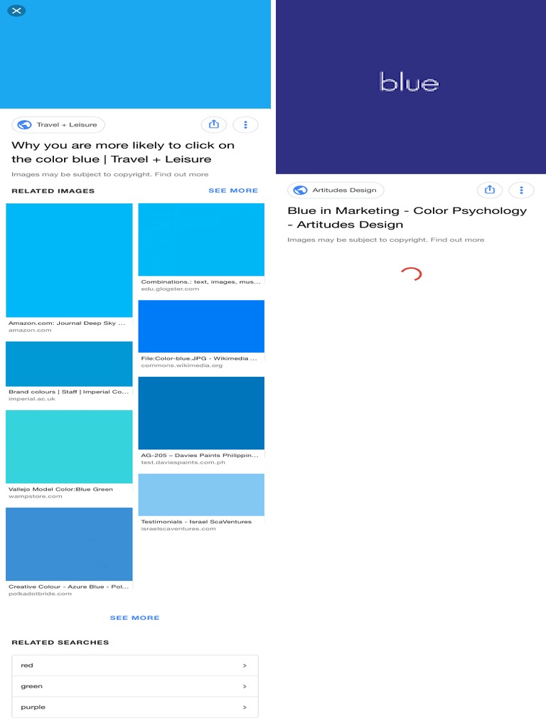 Blue Colour - Google Search PDF | PDF | Blue | Green