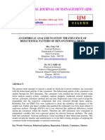 An Empirical Analysis To Study The Influ PDF