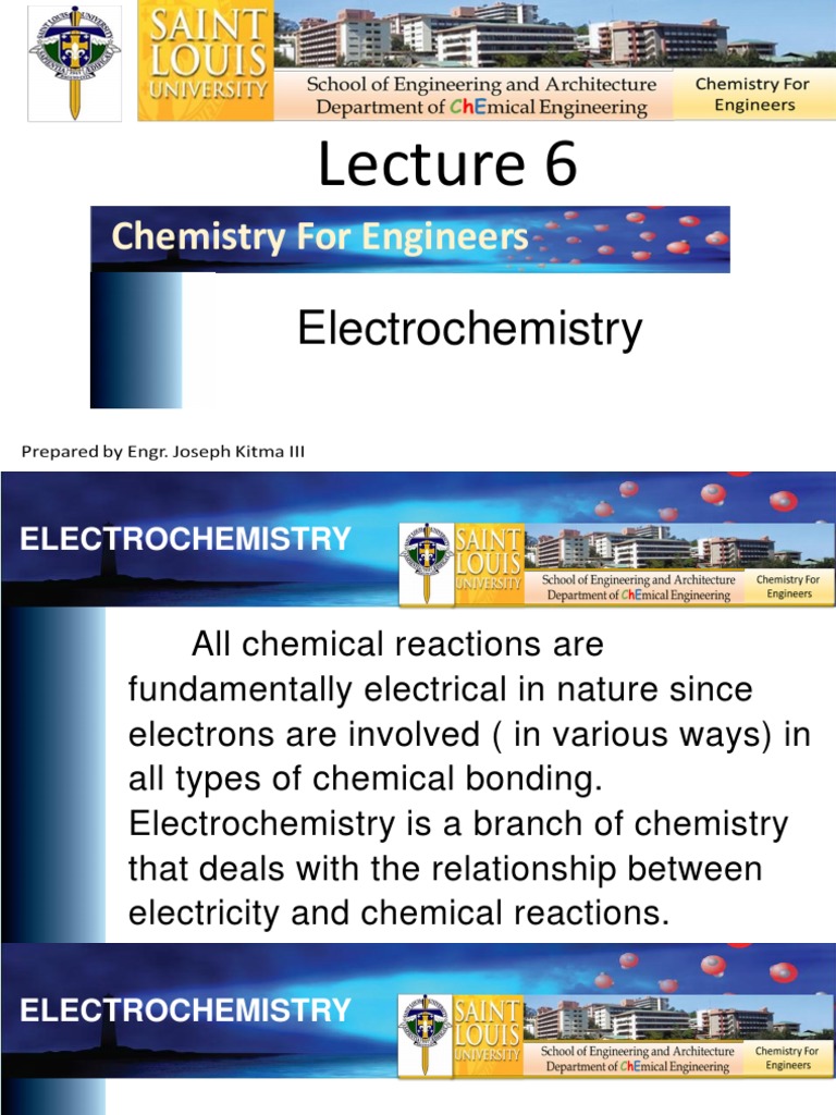 1 ElectroChem | PDF | Electrochemistry | Redox
