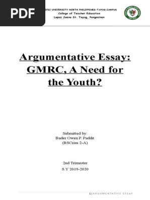 Argumentative Essay