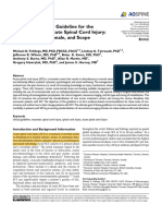 A Clinical Practice Guideline For The Management of Acute Spinal Cord Injury - Introduction, Rationale, and Scope