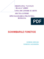 Schimbarile Fonetice