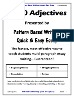 4800 Adjectives List by PBW Quick Easy Essay 44p PDF