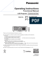 Projector PT-MZ770 Series Operating Instructions English