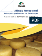 Queijo Minas Artesanal - Principais problemas