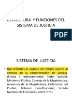 Estructura y Funciones Del Sistema de Justicia