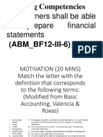 November 20, 2019 Lesson - FINANCIAL STATEMENT PREPARATION