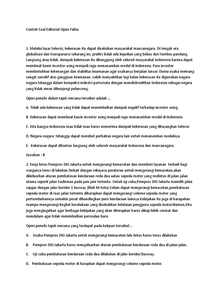 Contoh Soal Edi Wps Office