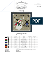 Free cross-stitch pattern January 2020