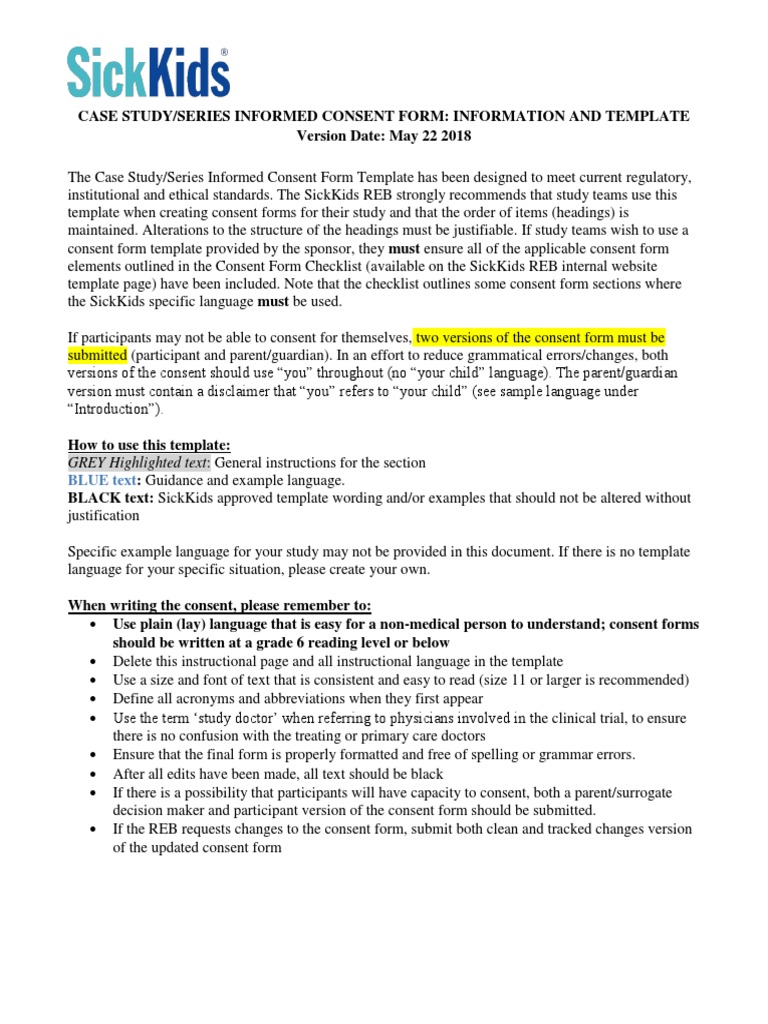 Sample informed consent for research image