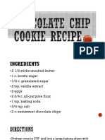 Chocolate Chip Cookie Recipe123