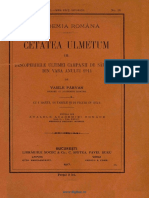 Cetatea Ulmetum Descoperirile Ultimei Campanii de Săpături, Din Vara Anului 1914. Partea A 3-A