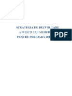 Strategie de Dezvoltare A Judetului Mehedinti Pentru Perioada 2014-2020 PDF