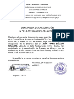 Constancia de Capacitacion en Alturas PDF