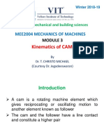 Winter 2018-19 Mechanical Engineering Cam Kinematics