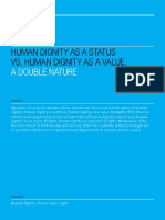 Human Dignity As A Status Vs Human Dignity As A Value - Ebe7