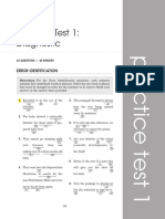 English Grammar Diagnostic Test With Answers PDF