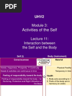 UHV2 M3 L11 - Interaction bet Self & Body