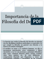 D8 Importancia de La Filosofía Del Derecho