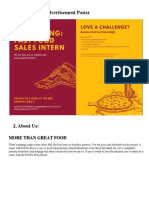 Pell De Pizza Sales Executive Internship