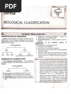 Biological Classification S Ansari Pdf