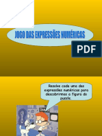 Jogo do puzzle- Expressões numéricas