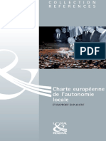 Charte Européenne de L'autonomie Locale Et Rapport Explicatif