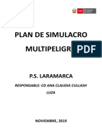 PLAN DE SIMULACRO DE SISMO 