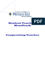 Student Teaching Handbook for Cooperating Teachers