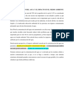 Impacto ambiental de la contaminación del agua