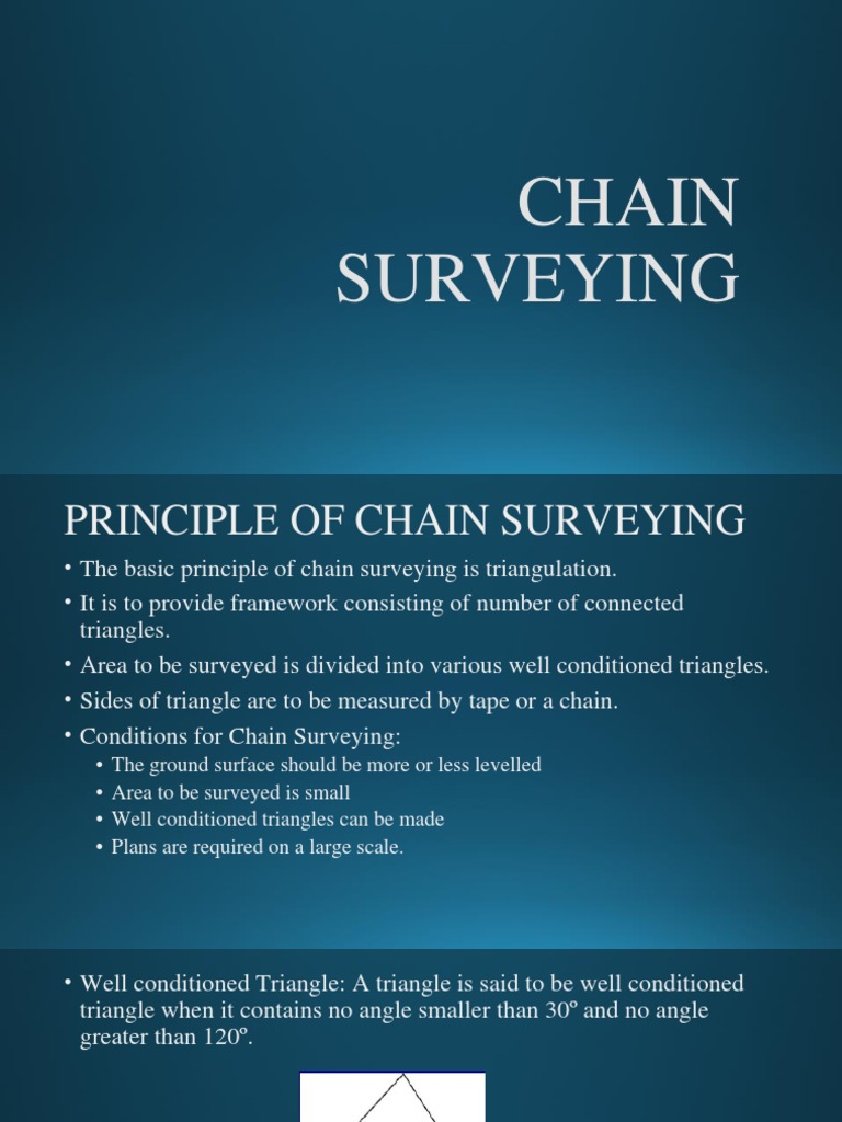 Chain Surveying PDF Surveying Scientific Observation