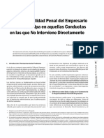La Responsabilidad Penal Del Empresario A Titulo de Culpa PDF