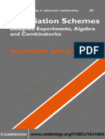 (Cambridge Studies in Advanced Mathematics 84) R. A. Bailey - Association Schemes - Designed Experiments, Algebra and Combinatorics-Cambridge University Press (2004) PDF