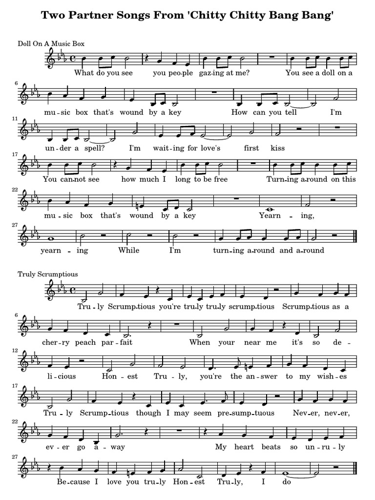 Doll On A Music BoxTruly Scrumptious PDF