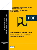 Spesifikasi Umum Pekerjaan Konstruksi Jalan Dan Jembatan 2018 - 1 PDF