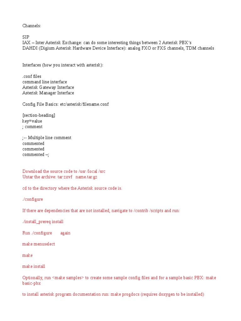 Asterisk Setup and Configuration Guide | PDF | Computing | Telephony