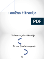 Taložne Reakcije