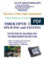 Fiber Optics Leaflets - 5th - Nov.25-27,2019 - SPECTRUM ICT