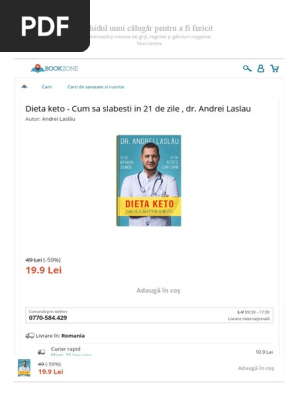 Dieta Keto Cum Sa Slabesti In 21 De Zile Dr Andrei Laslau Pdf