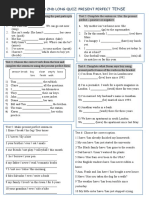 The Present Perfect Tense