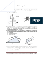 Kinetics particle motion problems