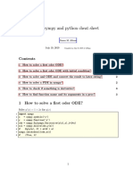 SymPy Cheatsheet