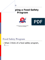 Developing A Food Safety Program