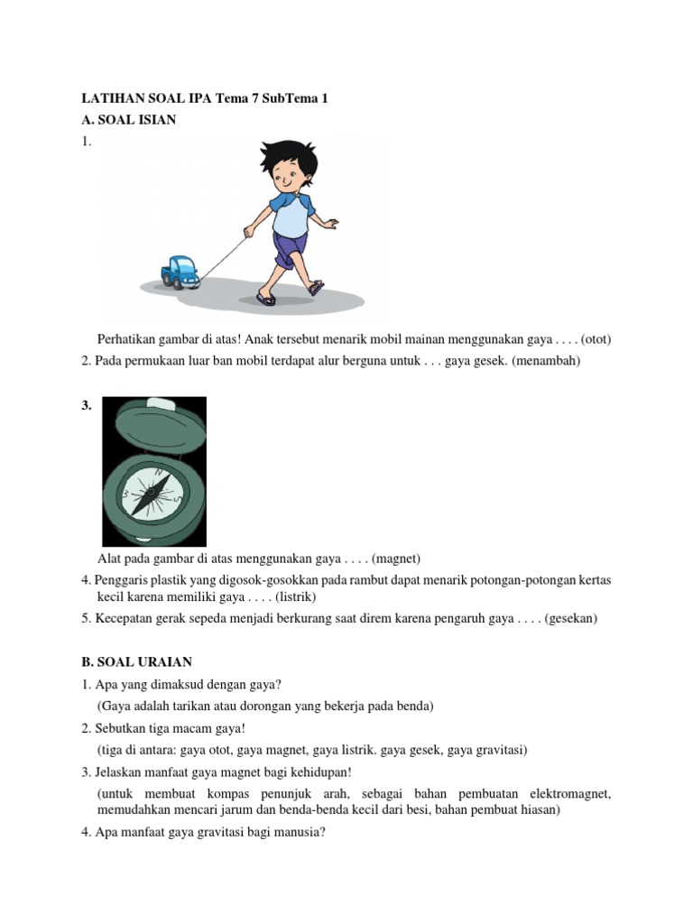 Soal Ipa Tema 7 Dan 8 Docx