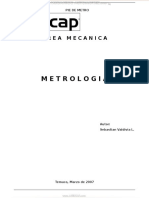 Manual Metrologia Pie Metro Instrumento Medicion Partes Componentes Tipos Resoluciones Precision Usos PDF