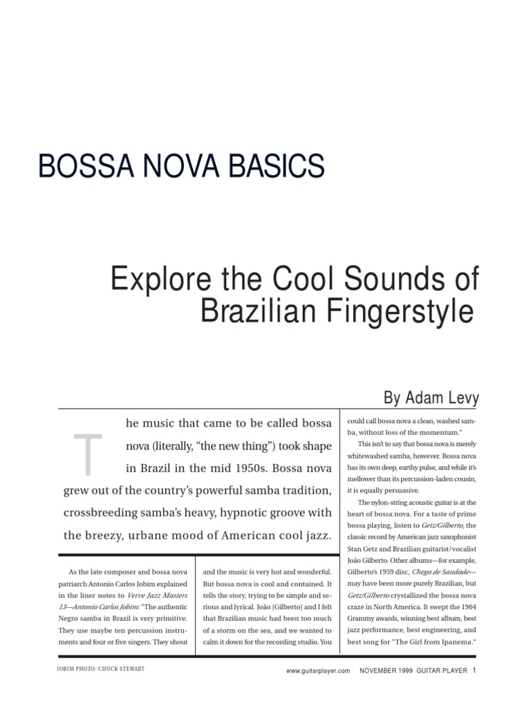 Guitar Techniques - Bossa Nova Basics PDF | PDF | Musical Forms | Music ...