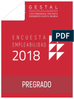 Informe Empleabilidad 2018 Institucional Pregrado PDF