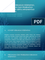 Konsep Kebijakan Kesehatan