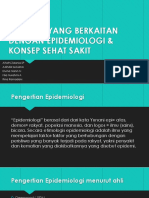 EKOLOGI YANG BERKAITAN DENGAN EPIDEMIOLOGI & KONSEP SEHAT